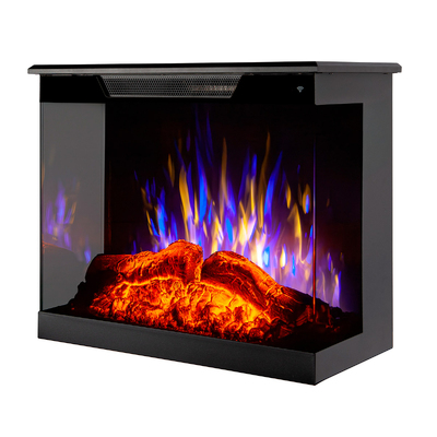 Zabudovaný 3D elektrický krb Flamora, Art Flame,519x610x305 mm, 1500W, 6 farieb plameňa, termostat, 5 úrovní intenzity plameňa