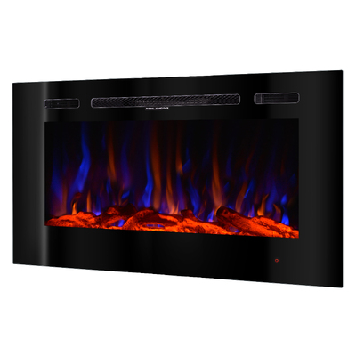 Nástenný-vstavaný elektrický krb Beverly, Art Flame, 544x1016x140 mm, 1500 W, 3 farebný plameň, 3-stupňová rýchlosť plameňa