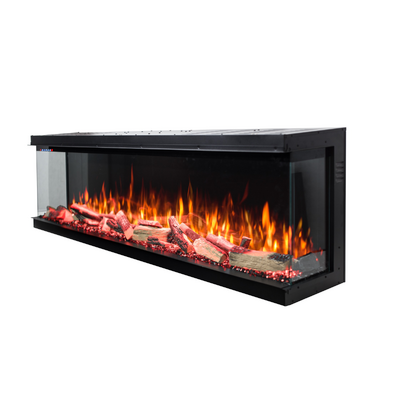 3D vstavaný elektrický krb Haiti 78, Art Flame, 533x2000x332 mm, 1500 W, 100 farebných kombinácií, Termostat, Log a krištáľ