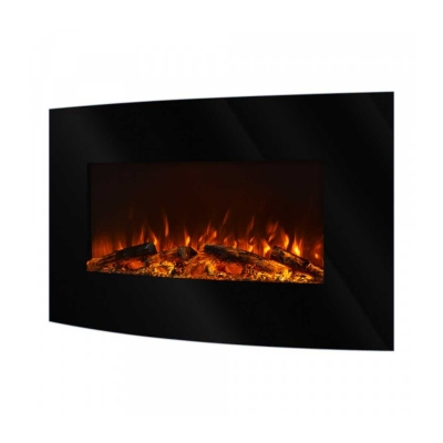 Nástenný elektrický krb Santorini, Art Flame, 560x900x130 mm, 1500 W, 5 Intenzita plameňa, Časovač