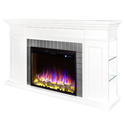 Elektrický krb Safina & Tomas maxi, Art Flame, 900x1700x300 mm, 1500 W, 50 farebných kombinácií, Termostat, Log a krištáľ