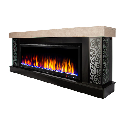 Elektrický krb Galateea maxi & Schubert 50, Art Flame, 700x1800x275 mm, 1500 W, 60 farebných kombinácií, Termostat, Log a krištáľ
