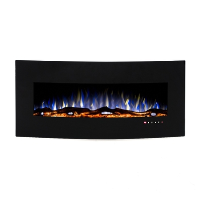 Nástenný elektrický krb Archy, Art Flame, 550x1222x157 mm, 1500 W, 3 farebný plameň, Termostat, 5 Intenzita plameňa