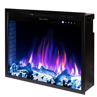 Vstavaný elektrický krb Tomas, Art Flame, 508x646x187 mm, 1500 W, 50 farebných kombinácií, Termostat, Log a krištáľ