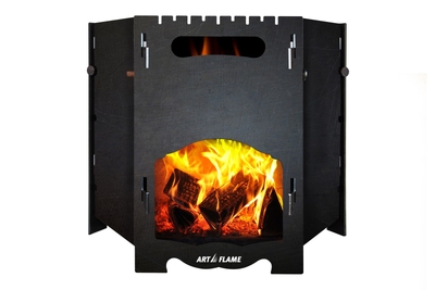 Prenosný skladací gril Pablo, na kempovanie alebo do záhrady, Art Flame, 497×430×430 mm