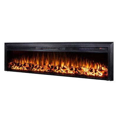 Vstavaný elektrický krb Tanzania XL, Art Flame, 439x1603x180 mm, 1500 W, 10 farebný plameň, Bluetooth, 5 Intenzita plameňa