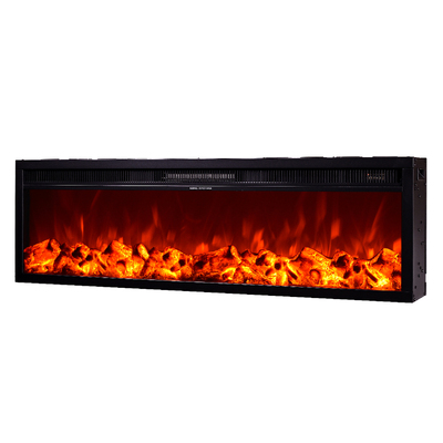 Vstavaný elektrický krb Tanzania, Art Flame, 405x1285x180 mm, 1500 W, 2 stupne ohrevu, 5 Intenzita plameňa, Časovač