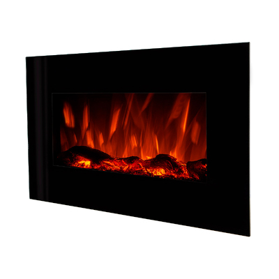 Nástenný elektrický krb Marcus, Art Flame, 450x840x140 mm, 1500 W, 3 farebný plameň, 5 Intenzita plameňa, Časovač