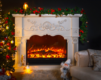 Elektrický krb Miraj & Maximus, Art Flame, 1250x1500x350 mm, 1500 W, 3 farebný plameň, 3-stupňová rýchlosť plameňa, 2 stupne ohrevu