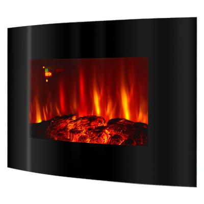 Nástenný elektrický krb Carlos, Art Flame, 560x885x135 mm, 2000 W, 7 farebný plameň, Termostat, 5 Intenzita plameňa