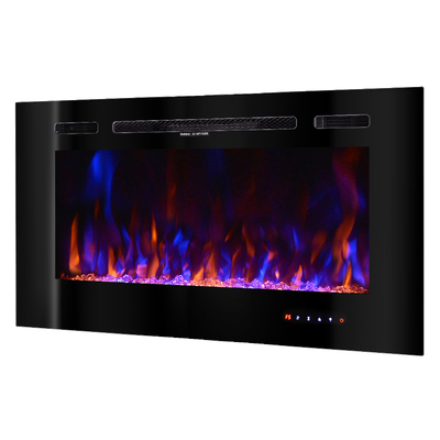 Nástenný-vstavaný elektrický krb Beverly, Art Flame, 544x1016x140 mm, 1500 W, 3 farebný plameň, 3-stupňová rýchlosť plameňa