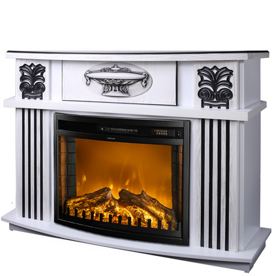 Elektrický krb Roma mini & Zakynthos, Art Flame, 974x1200x318 mm, 1500 W, 2 stupne ohrevu, 5 Intenzita plameňa, Časovač