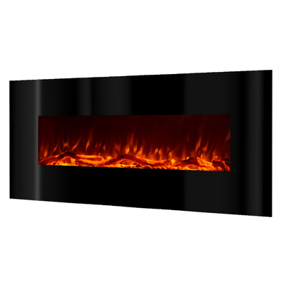 Nástenný elektrický krb Madrid, Art Flame, 550x1280x140 mm, 1500 W, 3 farebný plameň, 5 Intenzita plameňa, 2 stupne ohrevu
