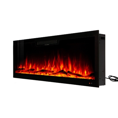 Nástenný-vstavaný elektrický krb Vegas 42, Art Flame, 457x1067x126 mm, 1500 W, 10 farebný plameň, Termostat, Log a krištáľ