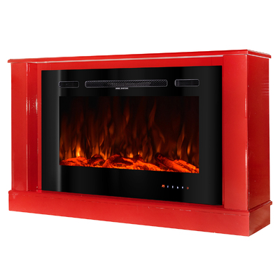 Elektrický krb Bernard mini lux & Adeli, Art Flame, 725x1215x300 mm, 1500 W, 3 farebný plameň, 5 Intenzita plameňa, Log a krištáľ
