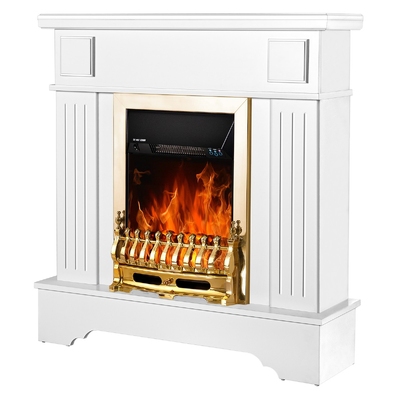 Elektrický krb Marina extra & Galileo gold, Art Flame, 1092x1034x300 mm, 2000 W, Termostat, 5 Intenzita plameňa, Časovač