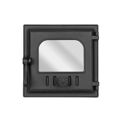 Dvierka na kachle K 401, Art Flame, 310×300 mm, Liatina, Odolnosť 700–950℃, Otočné otváranie