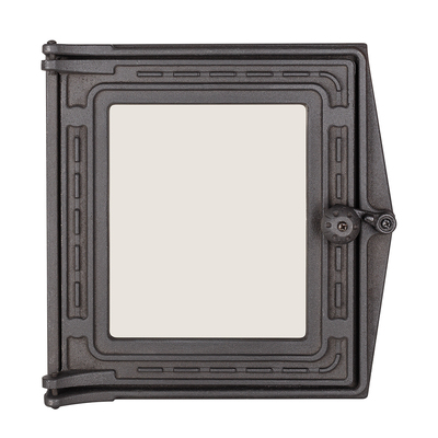 Dvierka pre kachle K 201, 290×297 mm, Liatina, Odolnosť 700–950℃, Otočné otváranie